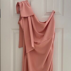 Pink formal evening dress